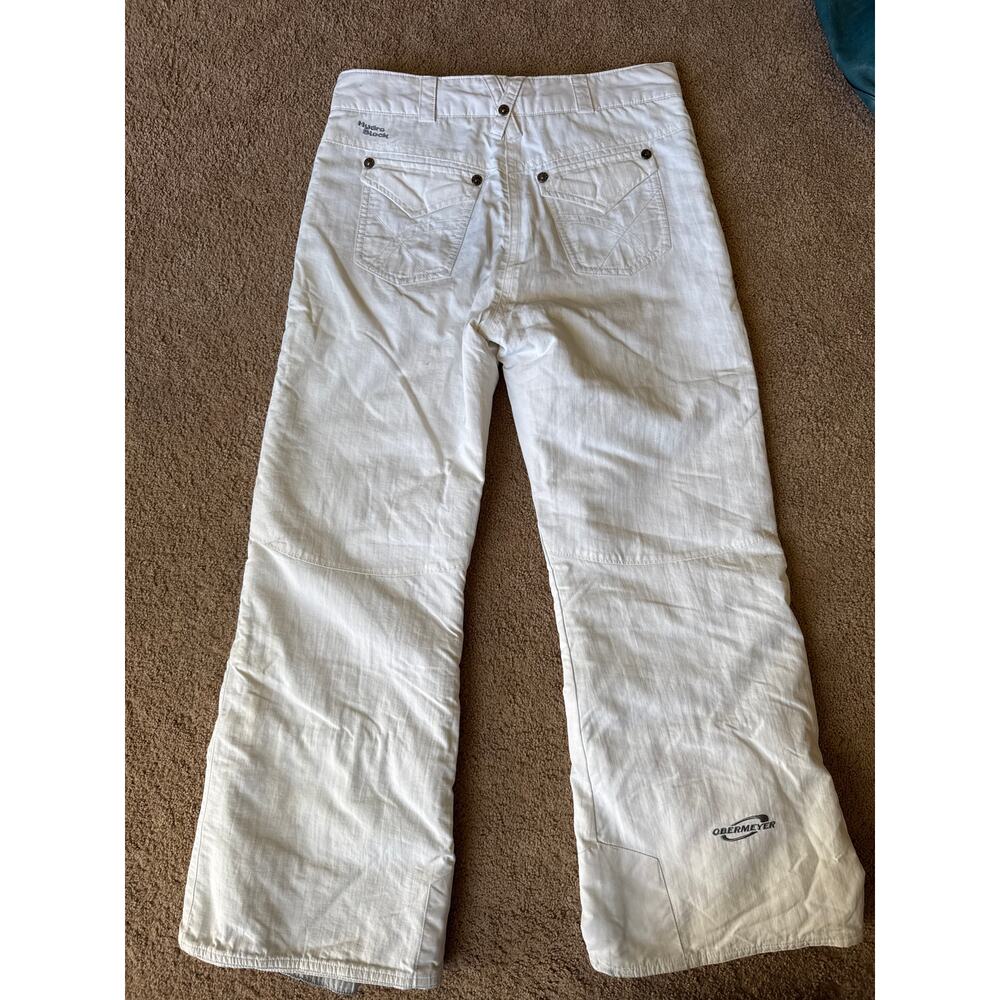 Obermeyer Hydro Block white youth ski snowboard pants youth 12 years - Picture 9 of 14